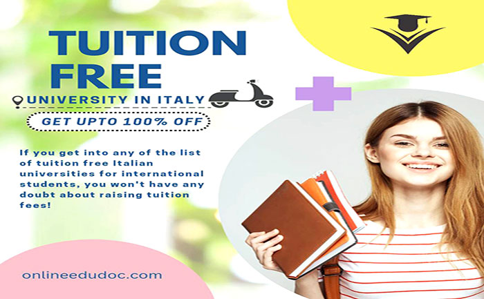 List of Tuition free universities in Italy for international students